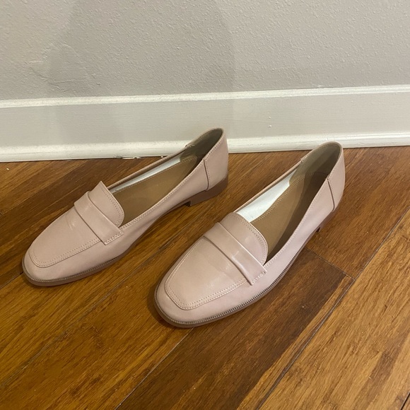 Light Pink Loafers - loafer flat shoes in blush - Picture 5 of 7